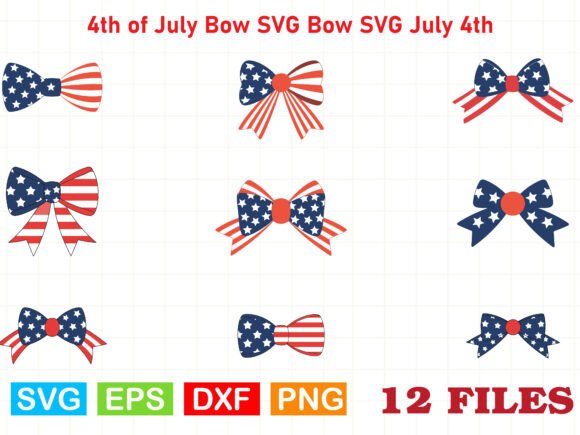 4th of July Bow SVG: A Graphic for Festive Products