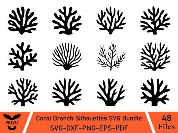 A Brand Designer’s Review of Coral Branch Silhouettes Graphics