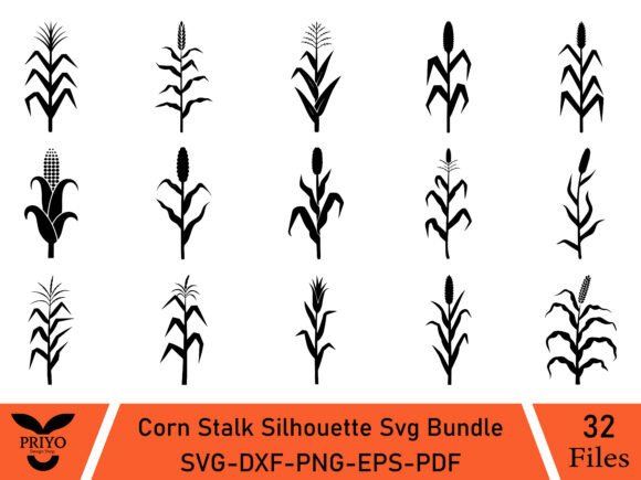 A Corn Stalk Silhouette Design Review for Embroidery Artists
