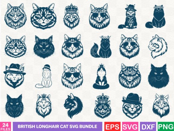 A Design Review of the British Longhair Cat SVG Bundle