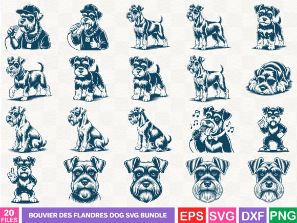 A Designer's Review: Bouvier Des Flandres Dog Graphics