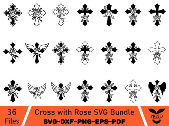 A Designer's Review of the Cross with Rose Graphics Bundle