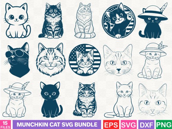 A Designer's Take on the Munchkin Cat SVG Bundle for Embroidery