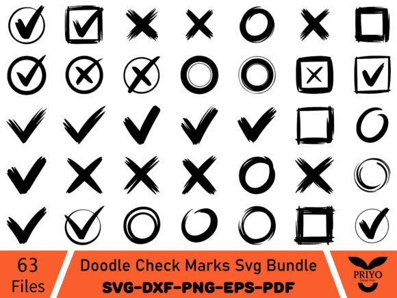 A Designer’s Take on the Doodle Check Marks Graphics