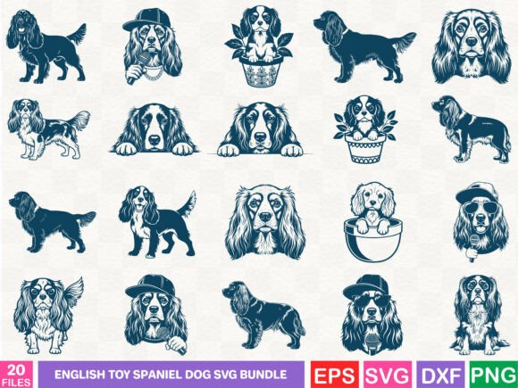 A Review of the English Toy Spaniel Dog SVG Bundle Graphics