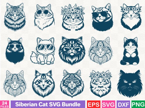 A Siberian Cat SVG Bundle Review for Modern Brand Design