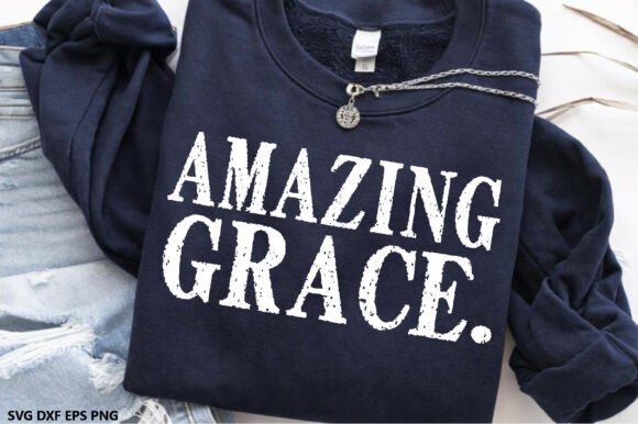 Amazing Grace SVG Graphics for Branding and T‑Shirt Designs