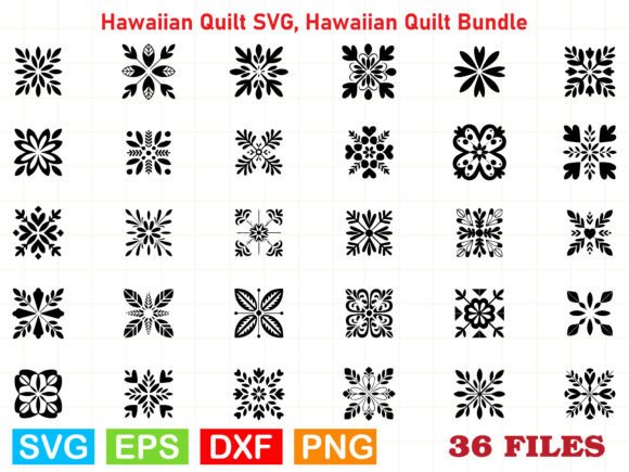 An Authentic Hawaiian Quilt SVG Bundle for Modern Graphics