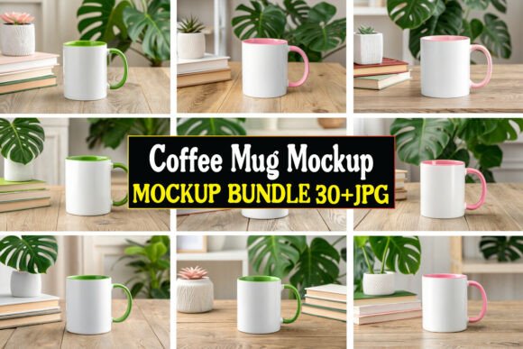 Coffee Mug Mockup Bundle: A Versatile Graphics Tool for Product Mockups