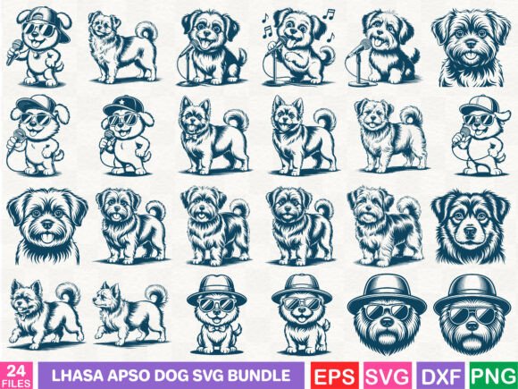 Lhasa Apso Graphics for Crafters & Small Businesses
