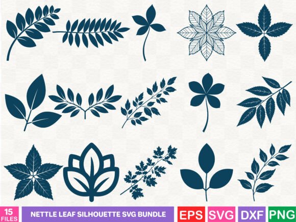 Silhouette Graphics: Nettle Leaf Designs for Editorial Quality