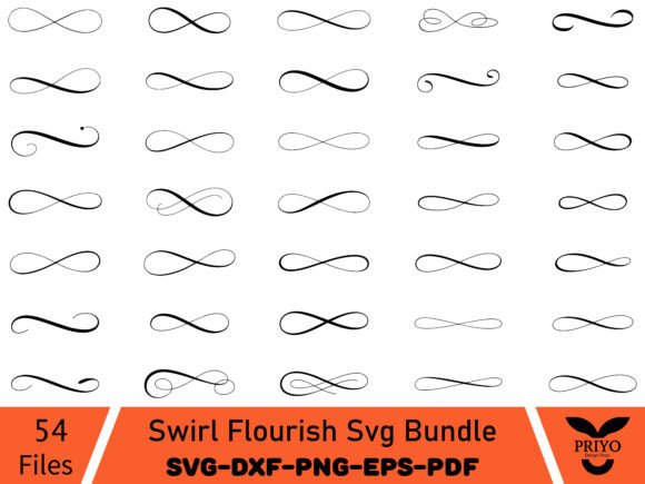 Swirl Flourish Graphics for Modern Branding
