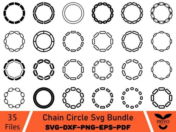 The Chain Circle SVG Bundle: A Modern Editorial Graphic