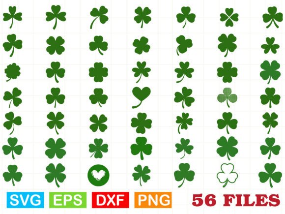 Versatile Shamrock Leaf SVG Graphics for Crafting